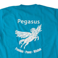 MIS PE T-Shirt Pegasus, blue S