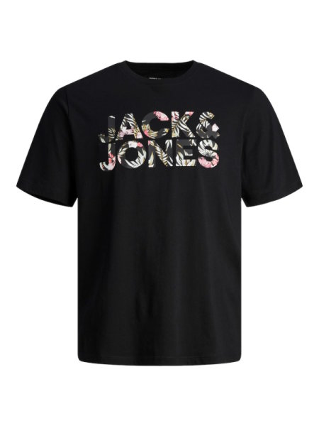 Jack&Jones JJEJEFF Corp Logo Tee, carbon
